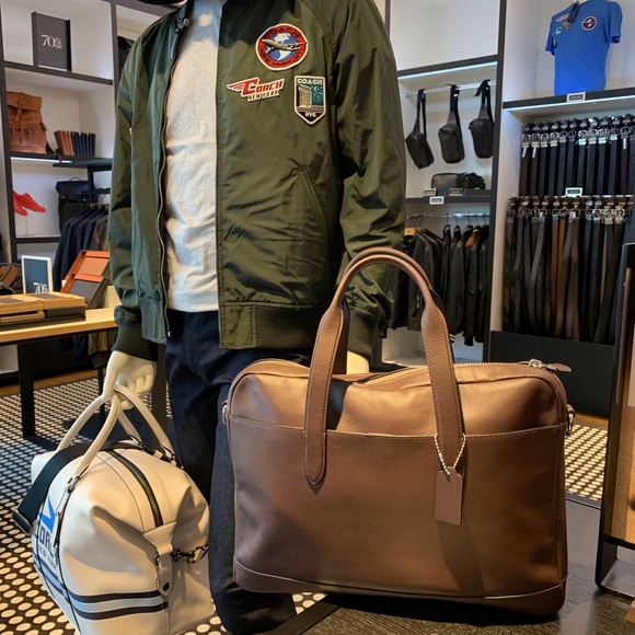 Coach Men's Hamilton Briefcase Messenger Tote - Picture 8 of 8